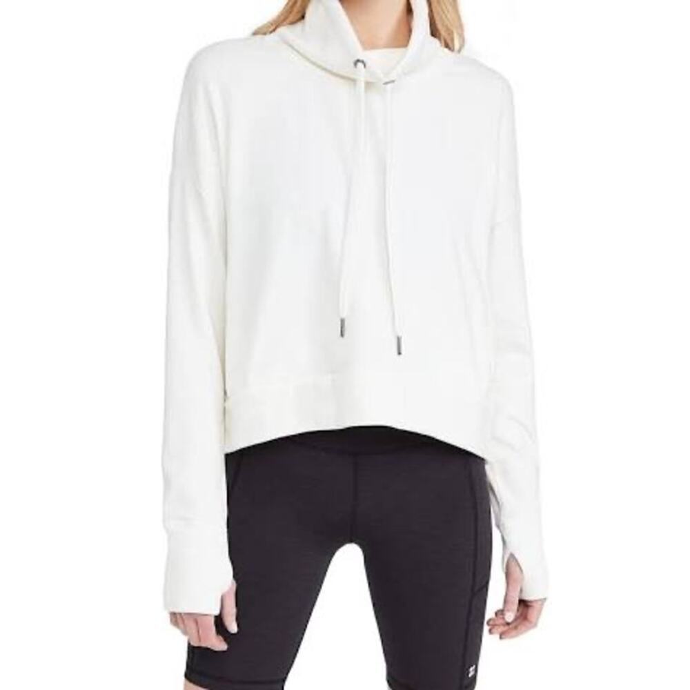 Sweaty Betty Harmonise Italian Luxe Fleece Boxy Funnel Neck Sweatshirt Small